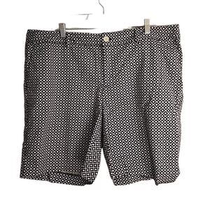 Chaps 20W Geometric Print Shorts
